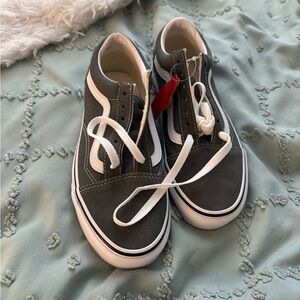 Brand new grey vans women’s size 7 or men’s 5.5